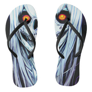 Hauntingly Stylish: Halloween Spooky Flip Flops