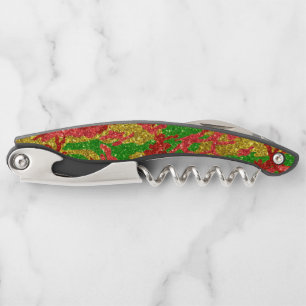 Haus Of Camo Gold Xmas Pattern Corkscrew