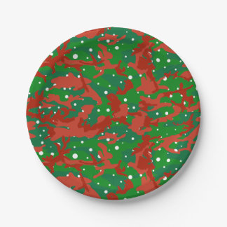 Haus Of Camo Xmas Camouflage Paper Plate