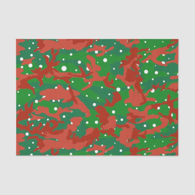 Haus Of Camo Xmas Camouflage Tissue Paper (Front)
