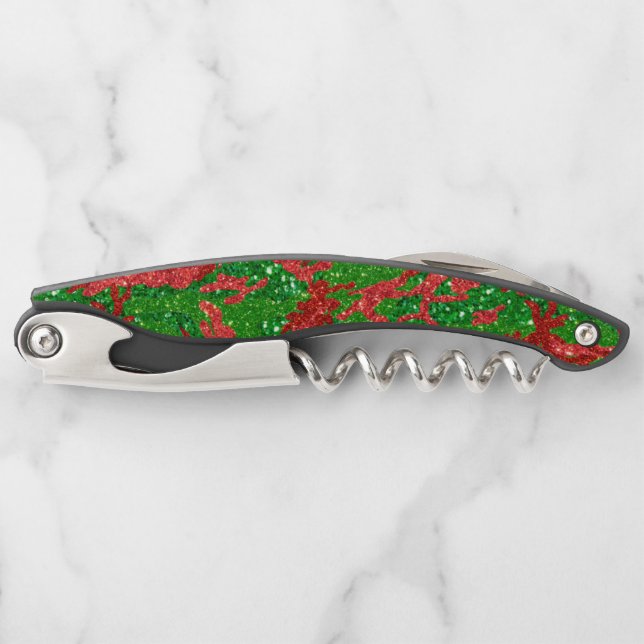 Haus Of Camo Xmas Glitter Camouflage Corkscrew (Front)
