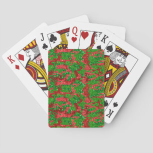 Haus Of Camo Xmas Glitter Camouflage Playing Cards