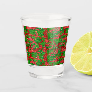 Haus Of Camo Xmas Glitter Camouflage Shot Glass