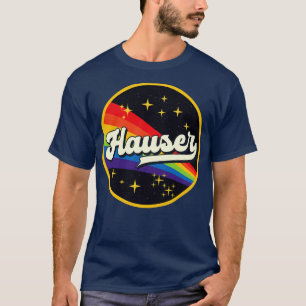 Hauser Rainbow In Space Vintage Style T-Shirt