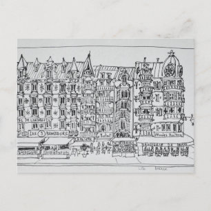 Haussmann Style Lille, France Postcard