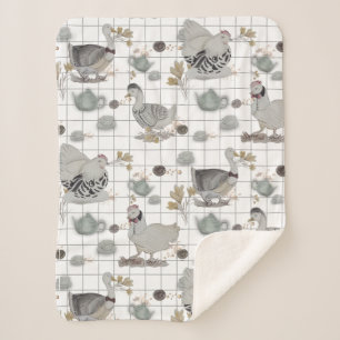Haute Couture Chicken print Baby Blanket
