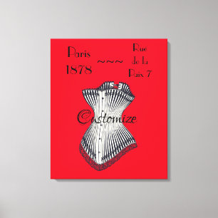 Haute Couture Corset Thunder_Cove Canvas Print