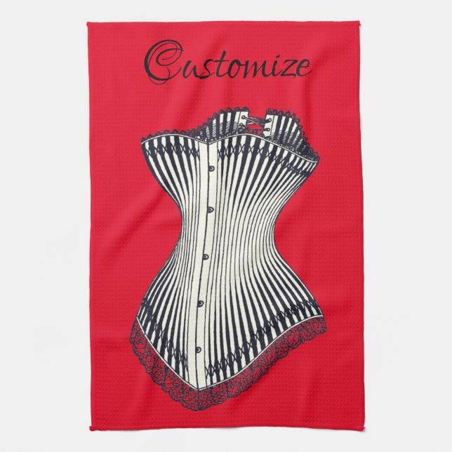 Haute Couture Corset Thunder_Cove       Kitchen To Tea Towel (Vertical)