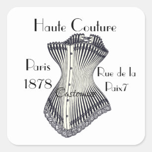 Haute Couture Corset Thunder_Cove    Square Sticker