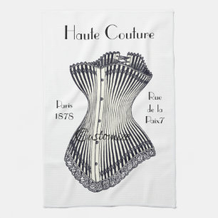 Haute Couture Corset Thunder_Cove       Tea Towel
