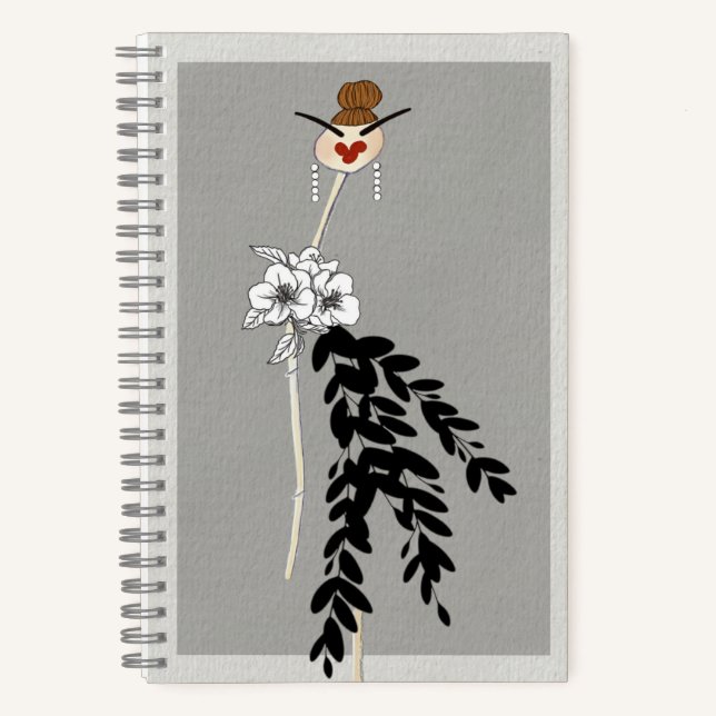 Haute Couture Fashion Illustration Art Notebook (Front)