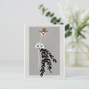 Haute Couture Fashion Illustration Art Postcard