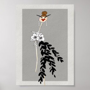 Haute Couture Fashion Illustration Art Poster