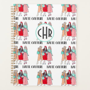 Haute Couture Fashion Paris Monogram Planner