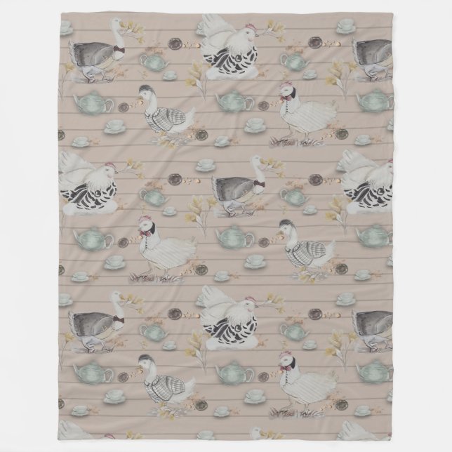 Haute Couture Print Kidsroom Fleece Blanket (Front)
