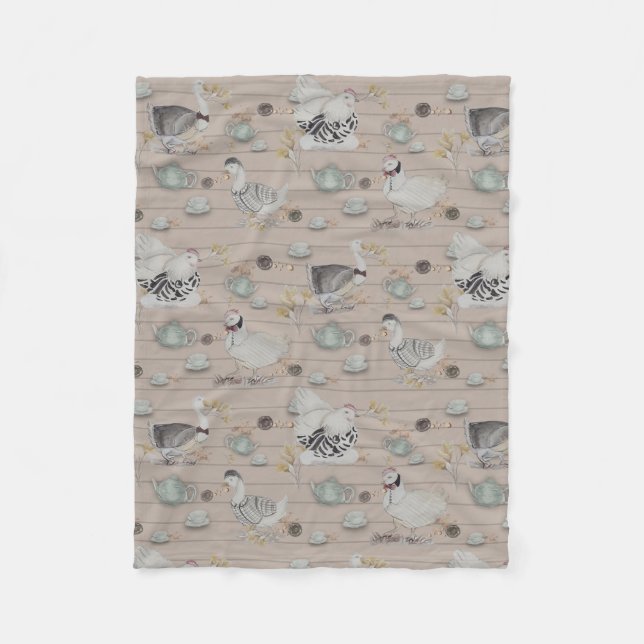 Haute Couture Print Kidsroom Fleece Blanket (Front)