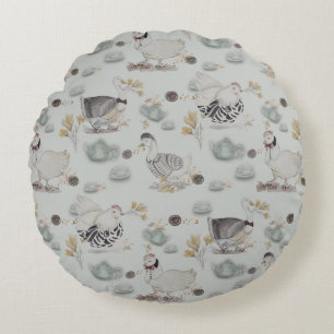Haute Couture Print Kidsroom Round Cushion