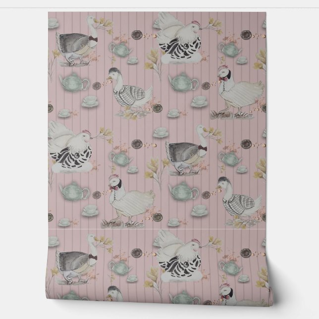 Haute Couture Theme Kidsroom Wallpaper (Unrolling)