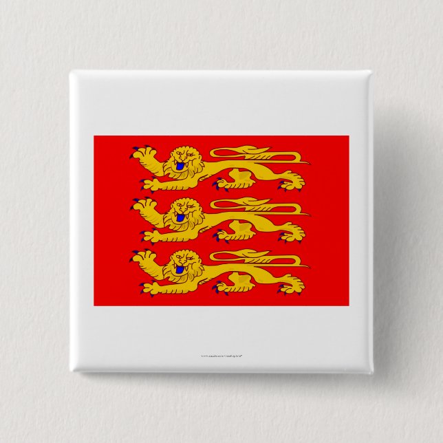 Haute-Normandie flag 15 Cm Square Badge (Front)