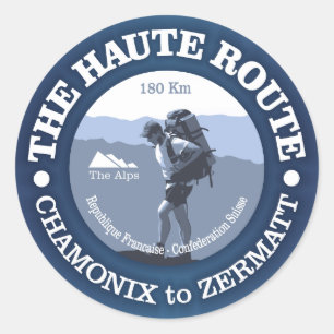 Haute Route Classic Round Sticker