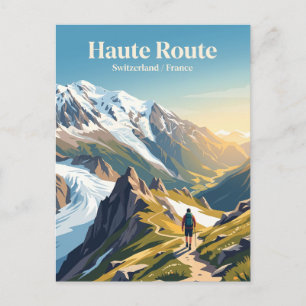 Haute Route Switzerland / France Postcard