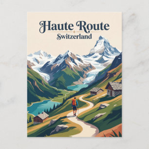 Haute Route Switzerland Postcard