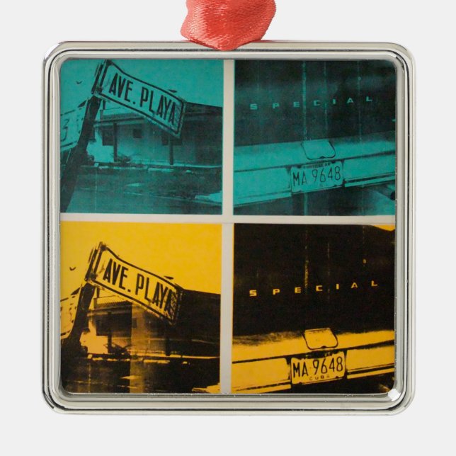 Havana 2 metal tree decoration (Front)