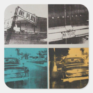 Havana 3 square sticker