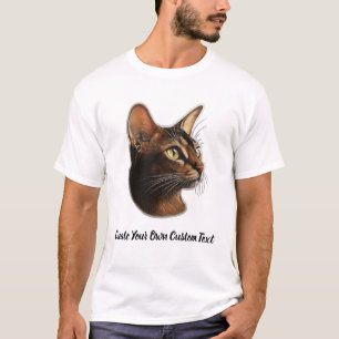 Havana Brown Cat Create Your Own Custom Text  T-Shirt