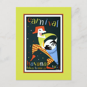 Havana Carnival 1952 Postcard