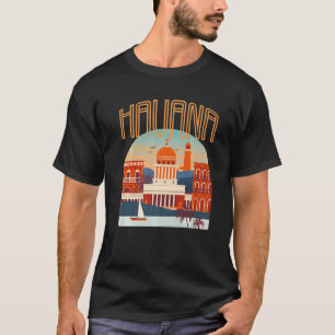 Havana City El Malecon Cuba Souvenir Caribbean His T-Shirt