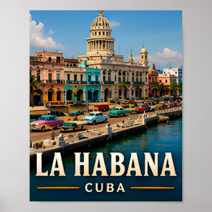 Havana Colonial Streets and Caribbean Soul Poster