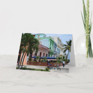 Havana Cuba Architecture near Malecon Card