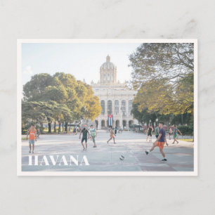 Havana Cuba Capitol Building Street Photography Postcard