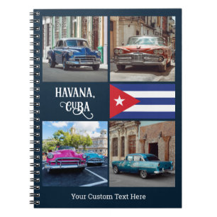 Havana CUBA Cars custom text Notebook