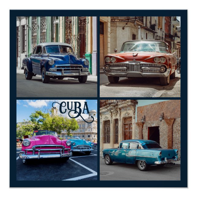 Havana CUBA Cars Poster (Front)