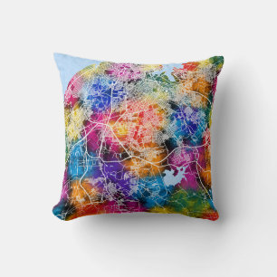 Havana Cuba City Map Cushion