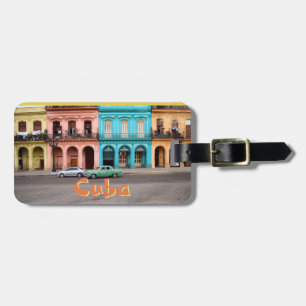 Havana Cuba Colourful Cuban Architecture Luggage Tag