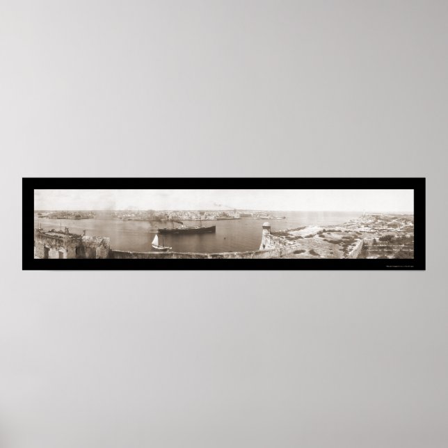 Havana, Cuba Departure Photo 1911 Poster (Front)