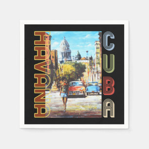 Havana Cuba Fine Art - National Capital Napkin
