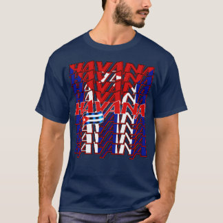 Havana Cuba Flag 2 T-Shirt