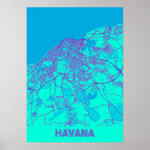 Havana - Cuba Galaxy City Map Poster