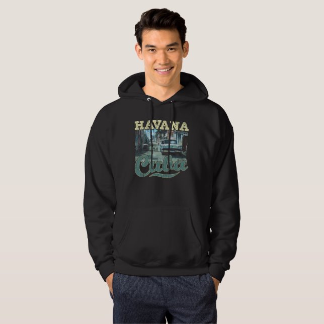 Havana Cuba Graffiti Street Art - Love Habana Hoodie (Front Full)