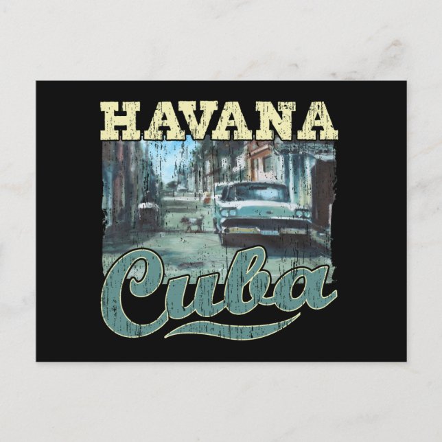 Havana Cuba Graffiti Street Art - Love Habana Postcard (Front)
