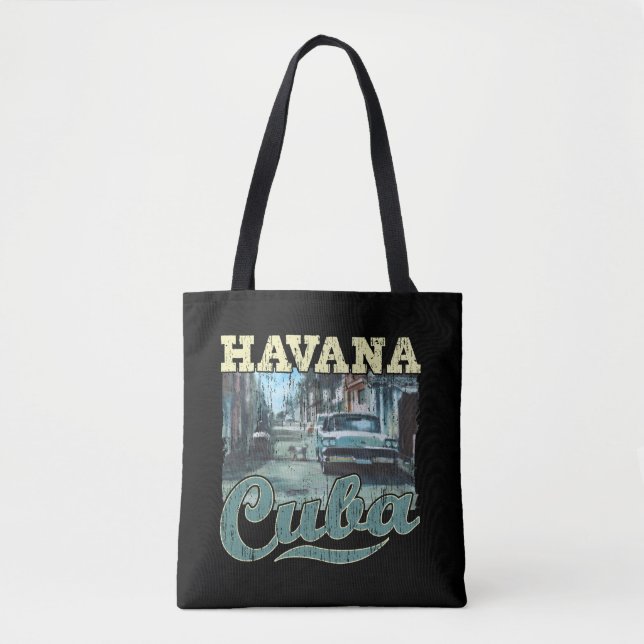 Havana Cuba Graffiti Street Art - Love Habana Tote Bag (Front)
