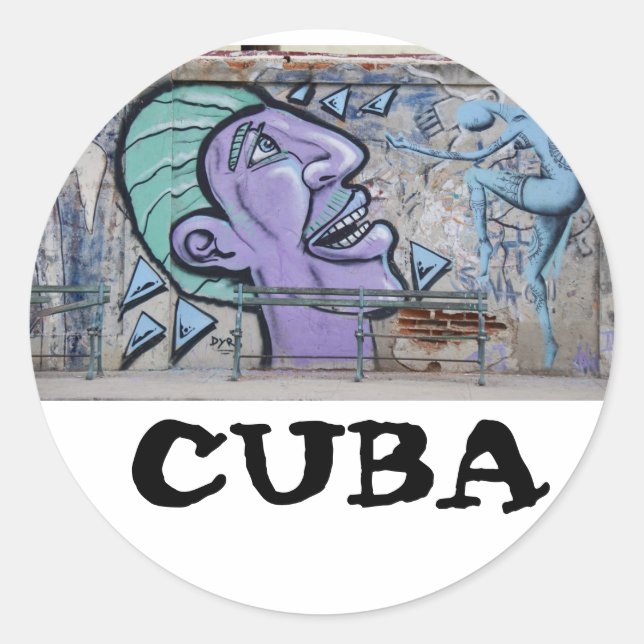 Havana Cuba Graffitti sticker (Front)
