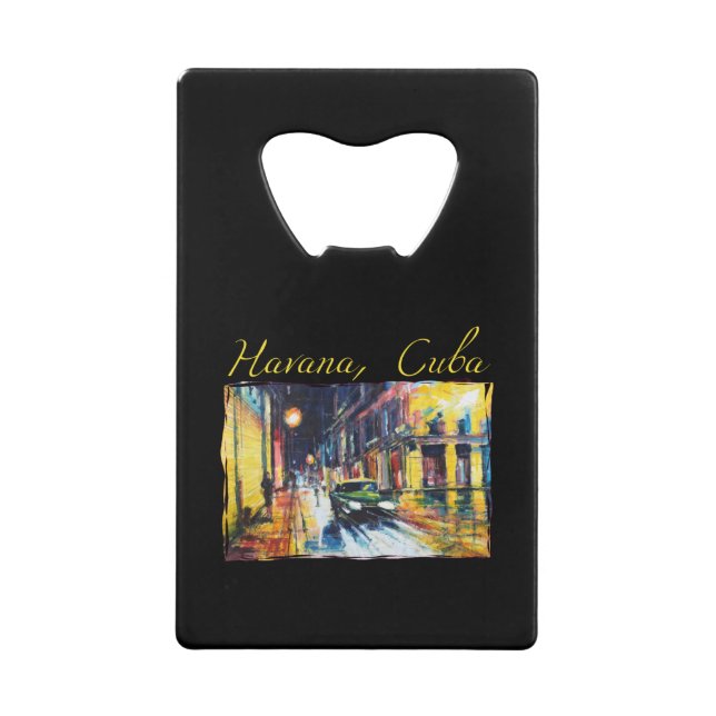 Havana Cuba - Habana Vieja Night Scene (Front)