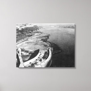 Havana, Cuba Harbour with part of Morro Castle Canvas Print