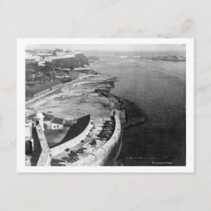 Havana, Cuba Harbour with part of Morro Castle Postcard