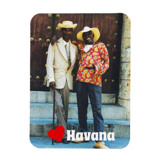 Havana Cuba Men in Traditional Dress Magnet (Vertical)